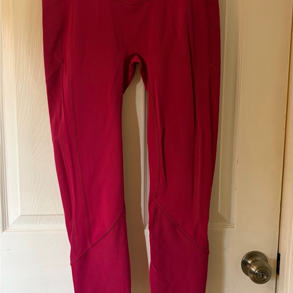 lululemon athletica Bright Pink Athletic Leggings